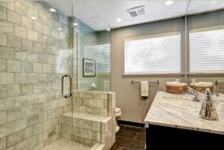 bathroom tiled shower